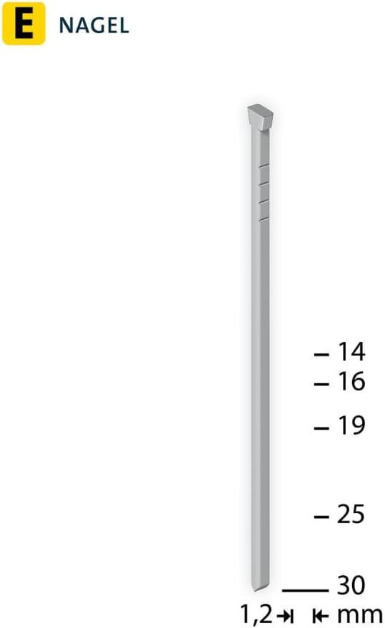 Cuie Novus tip E din otel galvanizat 16mm, 19mm, 25mm, 30mm