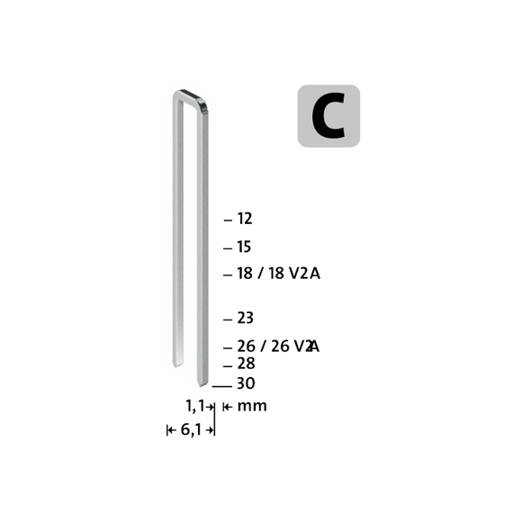 Capse Novus din sarma subtire tip A, 6mm - 5000 buc.