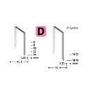 Capse Novus din sârmă plată Tip D 53 F/8 mm zincate - 1200 bucăți-2