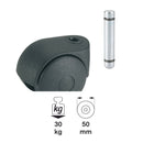 Roată dubla 50mm, stift de montaj/manșon, lagăr de alunecare-2