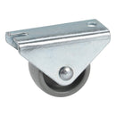 Roată fixă 25mm pentru mobilier, placă 40x17mm, lagăr de alunecare-1