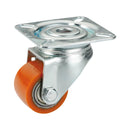 Roată Poliuteran 35mm sarcini grele, placă, 2 rulmenți cu bile de calitate Forță portantă ridicată, înălțime constructivă redusă-1