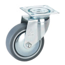 Roată de ghidare TPE 75mm, placă 60x60mm, lagăr de alunecare-1