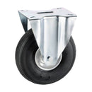 Roată fixa 80mm din cauciuc masiv, rulment cu role, calitate standard-1