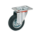 Roată cauciuc solid 125mm, placa 100x85mm, rulment cu role, Calitate standard-1