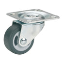 Roată de ghidare 30mm pentru parchet, placă 40x40mm, lagăr de alunecare si roți moi-1