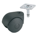 Roată dubla 35mm, placa 29x29mm, lagar de alunecare, max 15kg-1